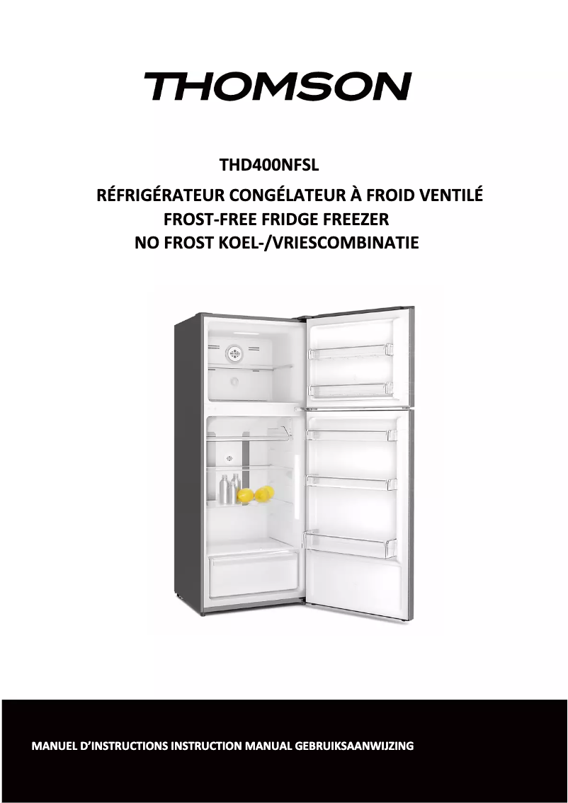 First page image of the manual for THD400NFSL