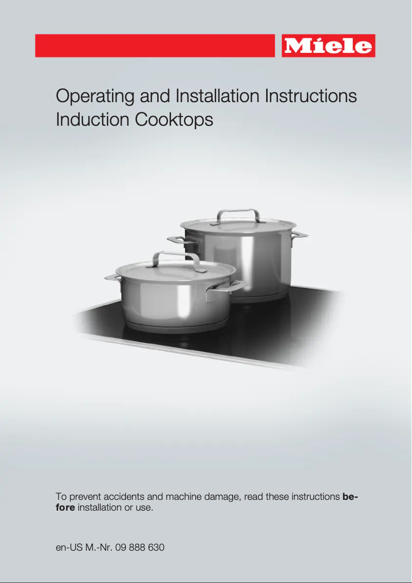 Page 1 of the manual User Manual Miele KM 6360
