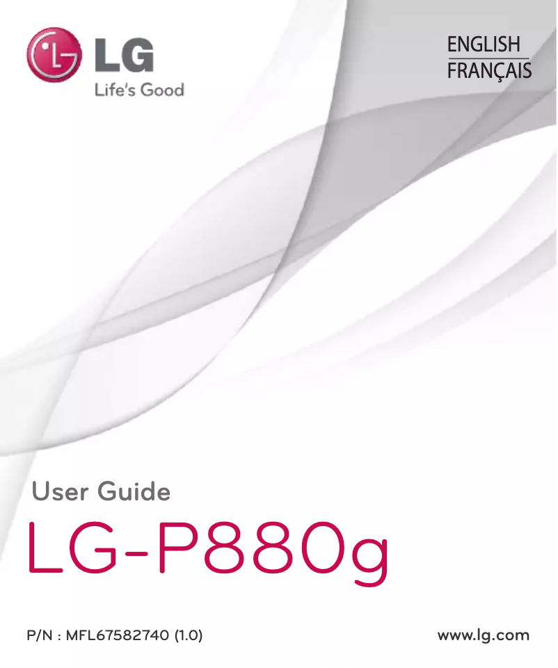 First page image of the manual for P880