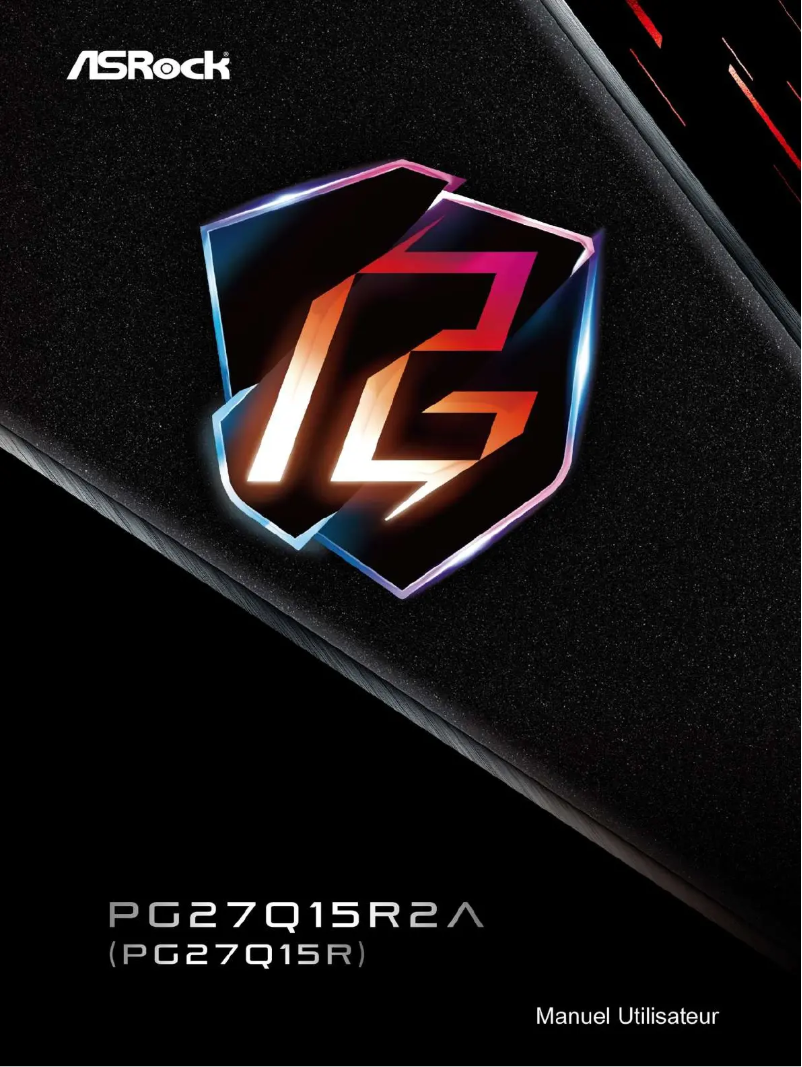 Image de la première page du manuel de l'appareil PG27Q15R2A