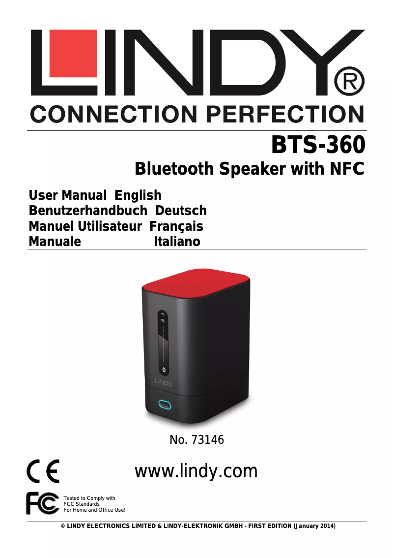 First page image of the manual for BTS-360