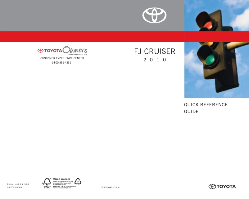 Page 1 of the manual User Manual Toyota FJ Cruiser (2010)