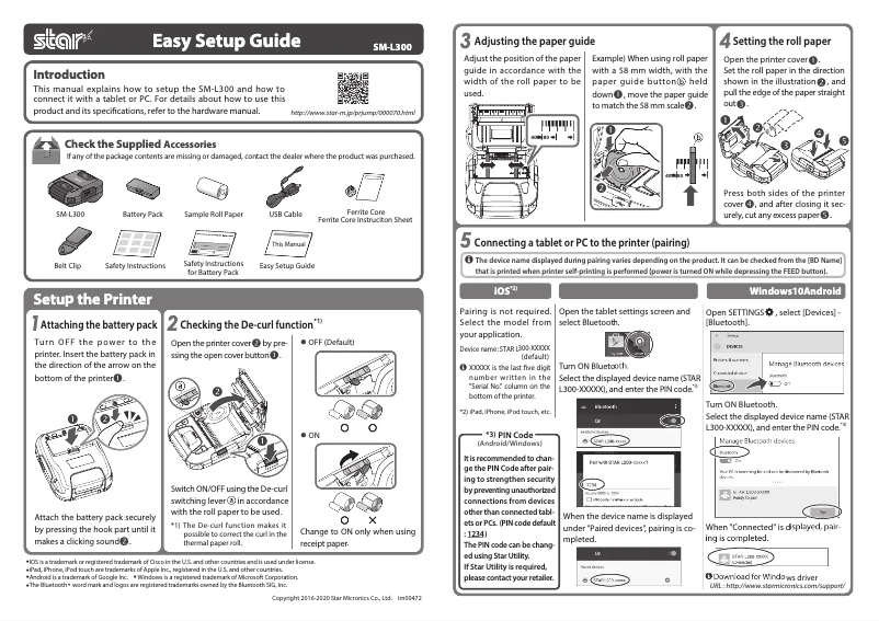 First page image of the manual for SM-L300