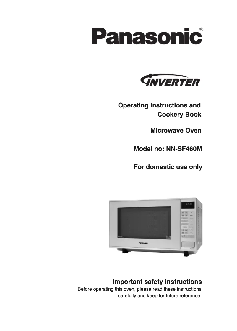 First page image of the manual for NN-SF760