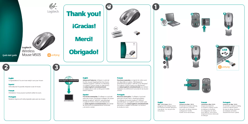 Image de la première page du manuel de l'appareil M505