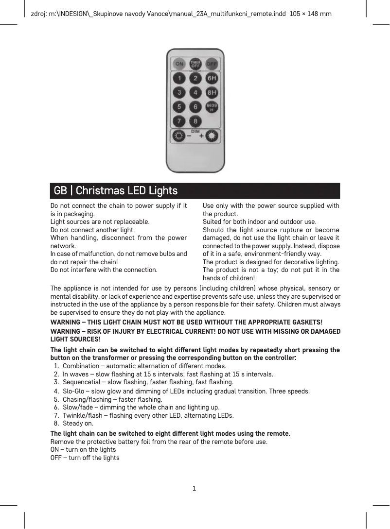 First page image of the manual for D4CC02