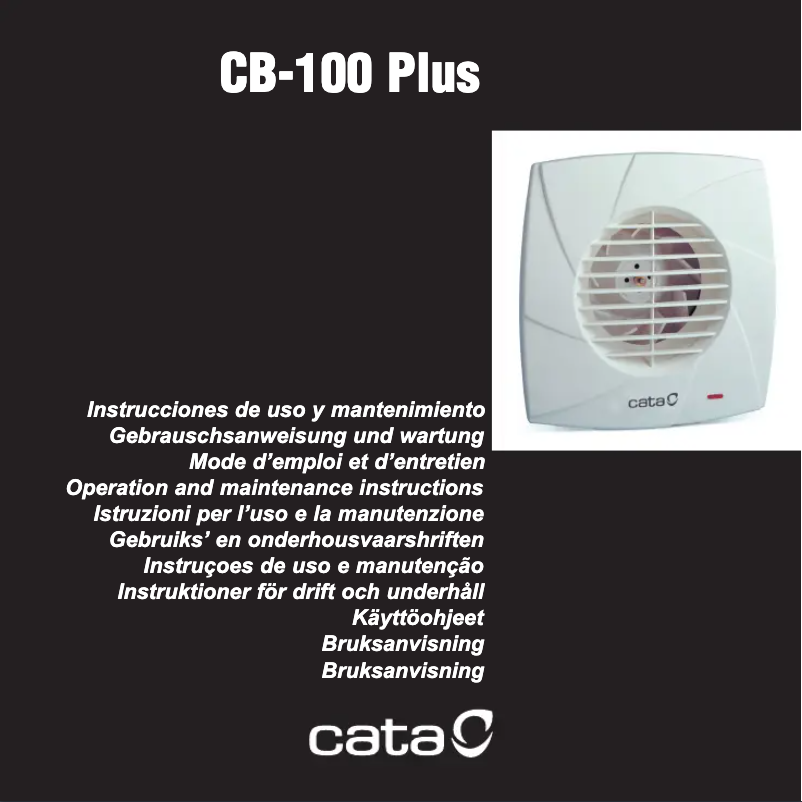 First page image of the manual for CB-100 Plus