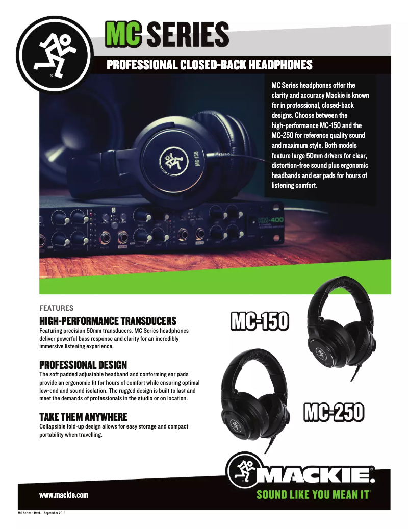 First page image of the manual for MC-250