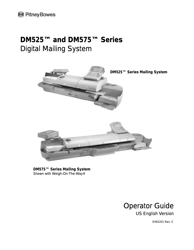 First page image of the manual for DM525