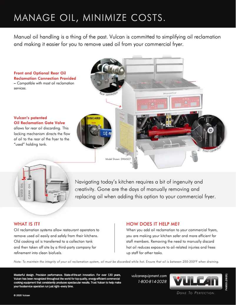 Page 1 of the manual Brochure Vulcan VK65