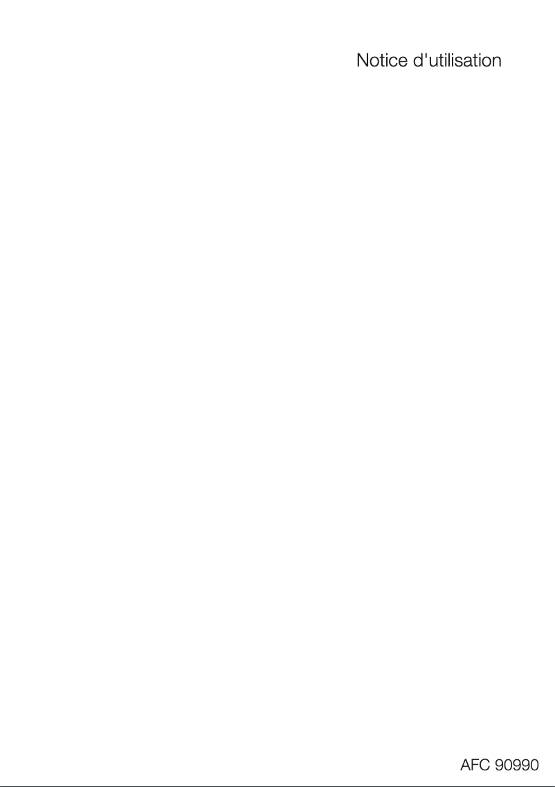 First page image of the manual for AFC90990X