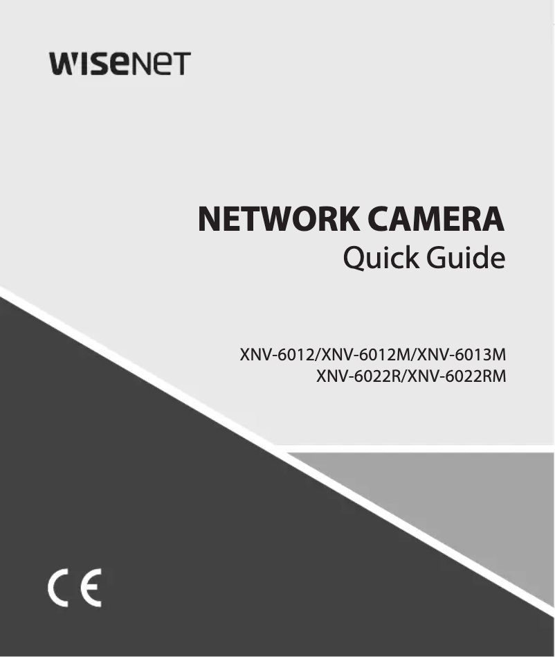 Page 1 of the manual User Manual Hanwha XNV-6022R