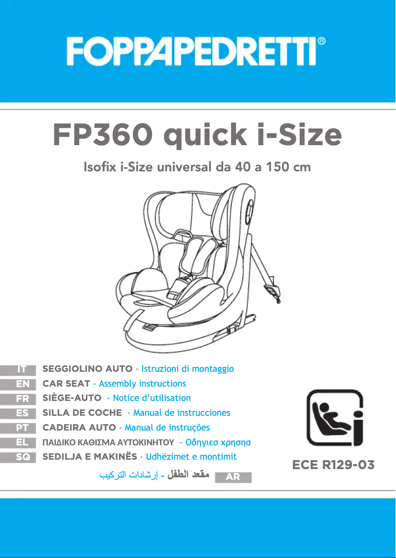 Page 1 of the manual User Manual Foppapedretti FP360