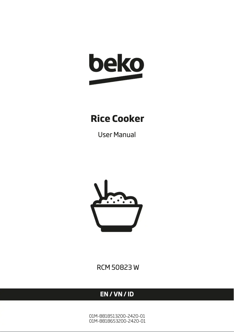 Page 1 of the manual User Manual Beko RCM 50823 W