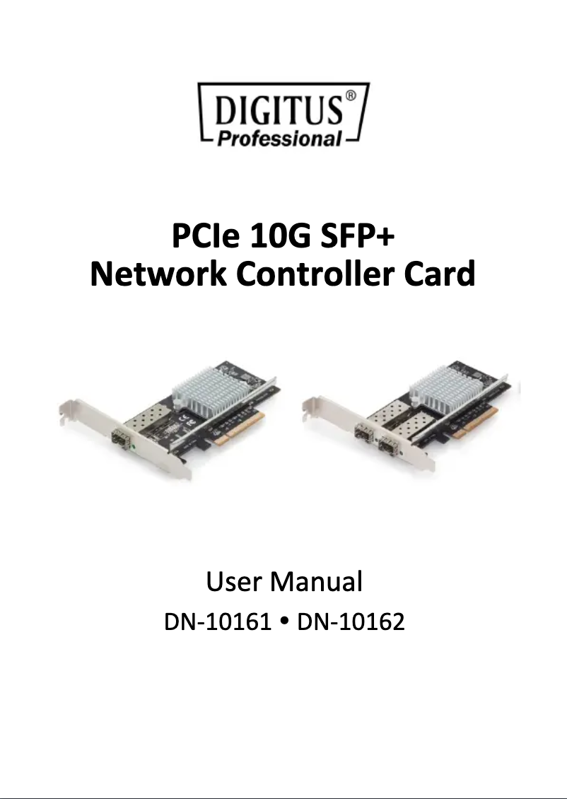 Page 1 of the manual User Manual Digitus DN-10161