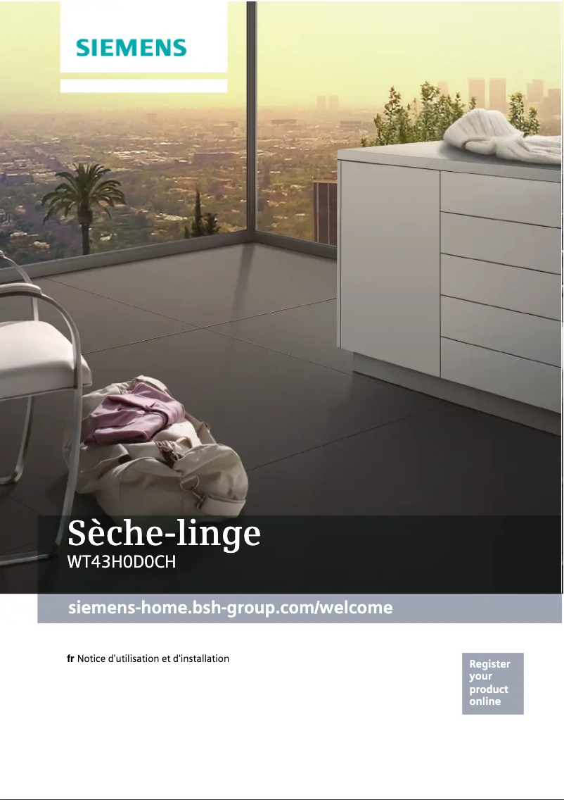 First page image of the manual for WT43H0D0CH