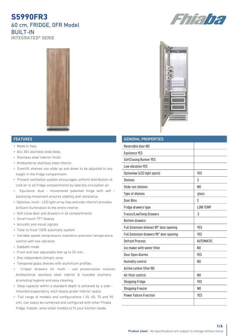 First page image of the manual for S5990FR3A