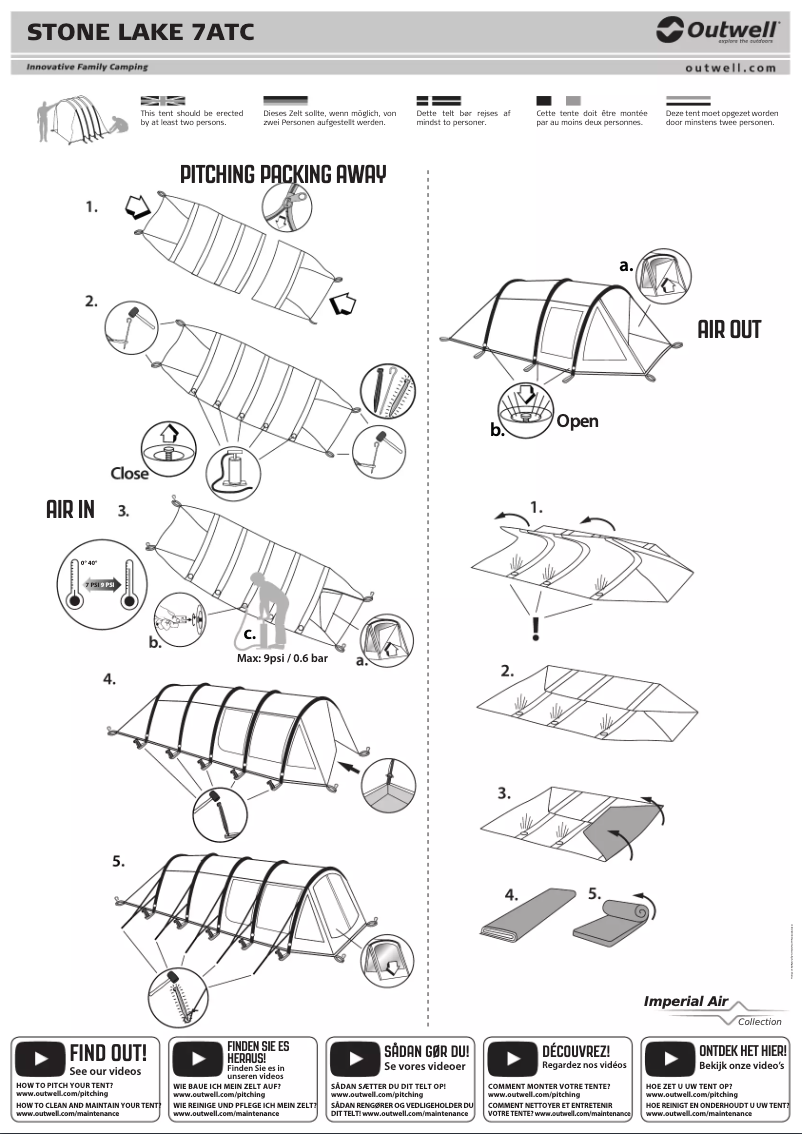 Page 1 of the manual User Manual Outwell Stone Lake 7ATC