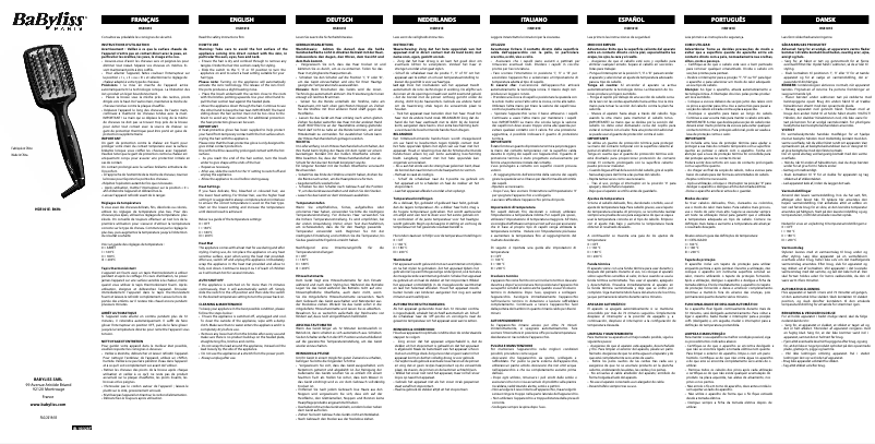 First page image of the manual for HSB101E