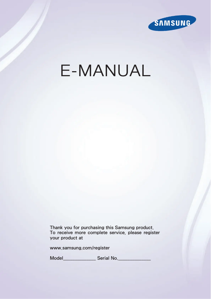 Page 1 of the manual User Manual Samsung UE42F5300
