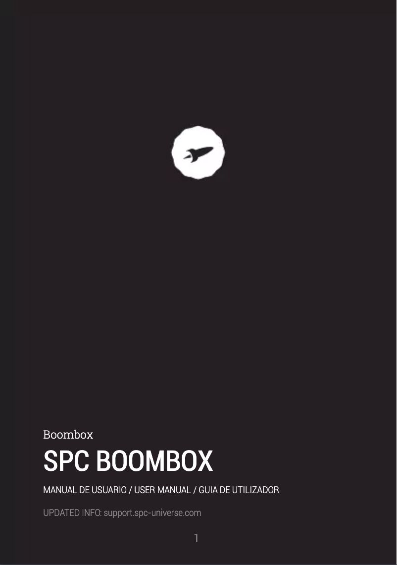First page image of the manual for Boombox