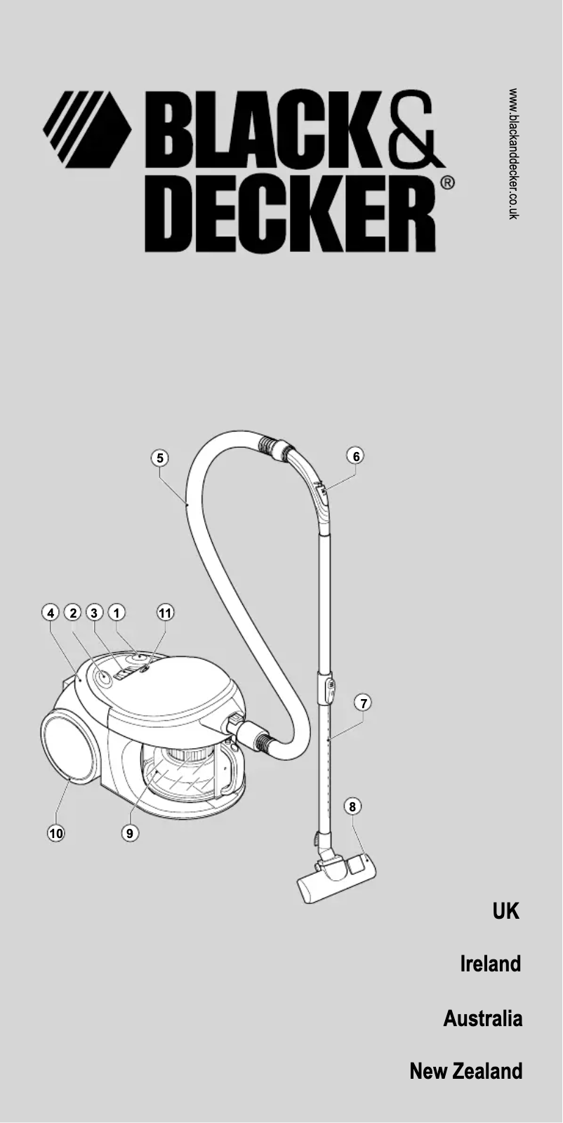 Page 1 of the manual User Manual Black & Decker VB2000