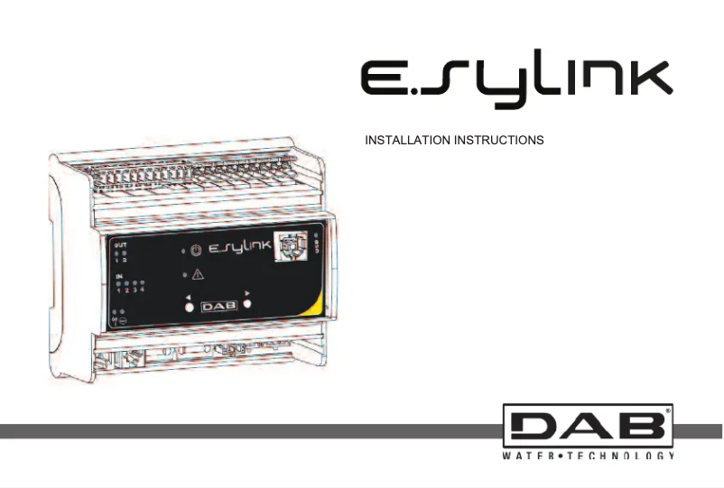 First page image of the manual for ESYLINK