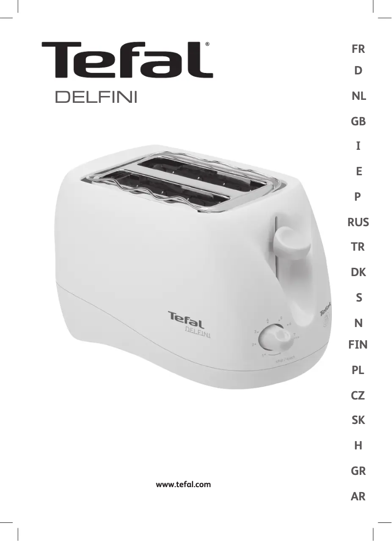 Page 1 of the manual User Manual Tefal Delfini 539626