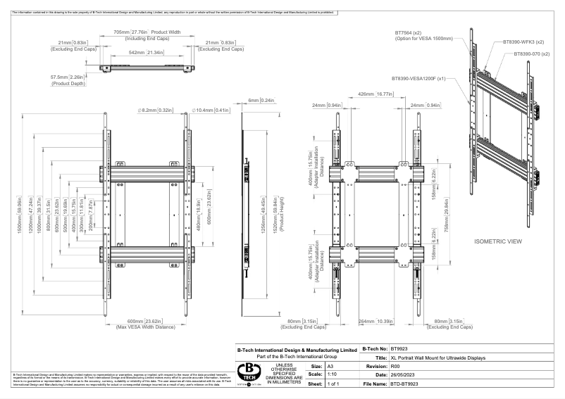 First page image of the manual for BT9923