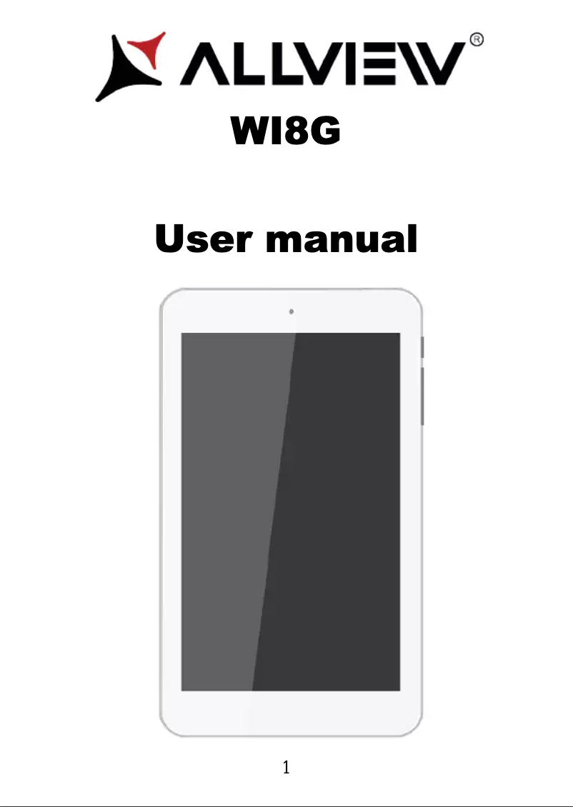 First page image of the manual for Wi8G
