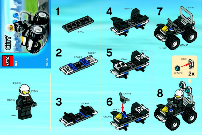 First page image of the manual for Police 4x4