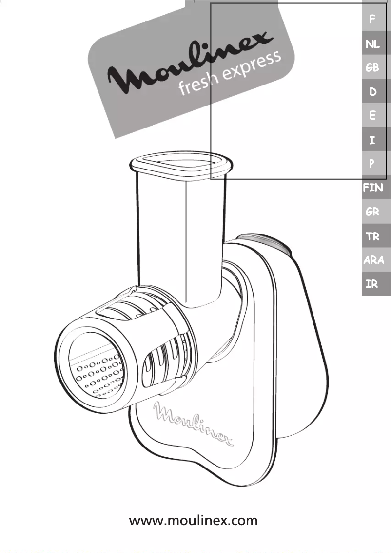 Page 1 of the manual User Manual Moulinex Fresh Express DJ755