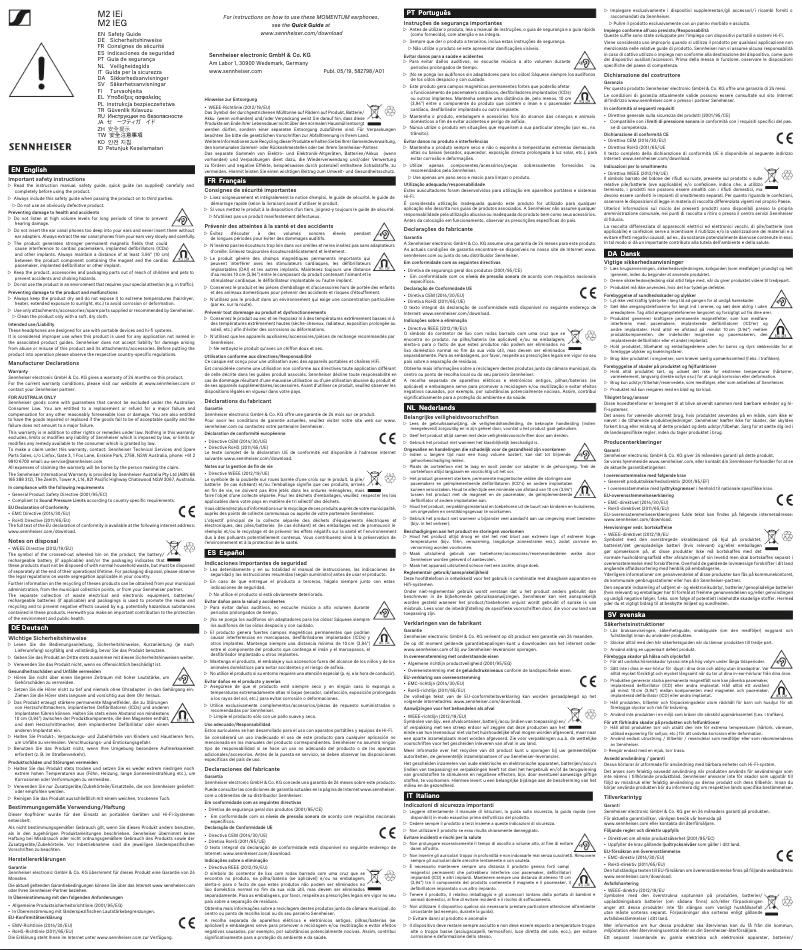 First page image of the manual for MOMENTUM In-Ear
