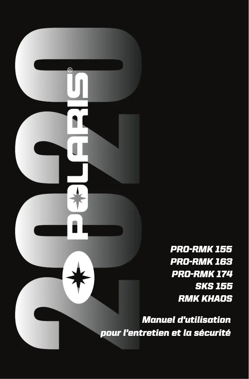 Page 1 of the manual User Manual Polaris RMK Khaos (2020)