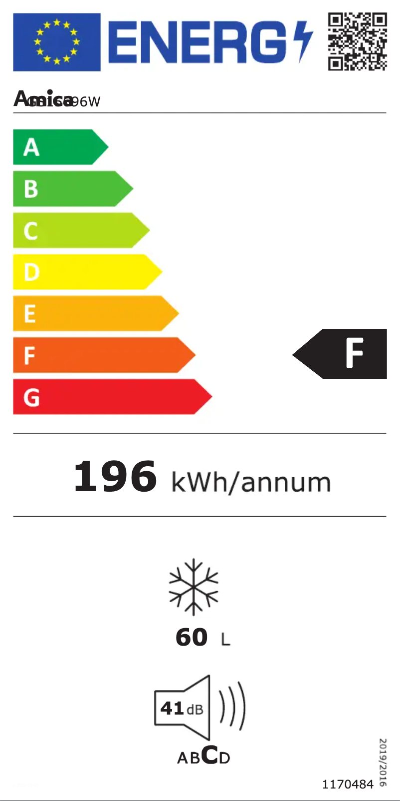 Page 1 of the manual User Manual Amica GS 15696 W
