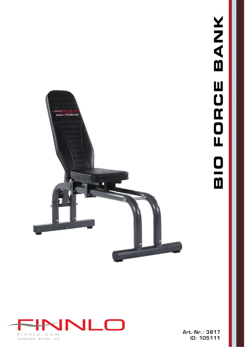 First page image of the manual for Bioforce Power Bench
