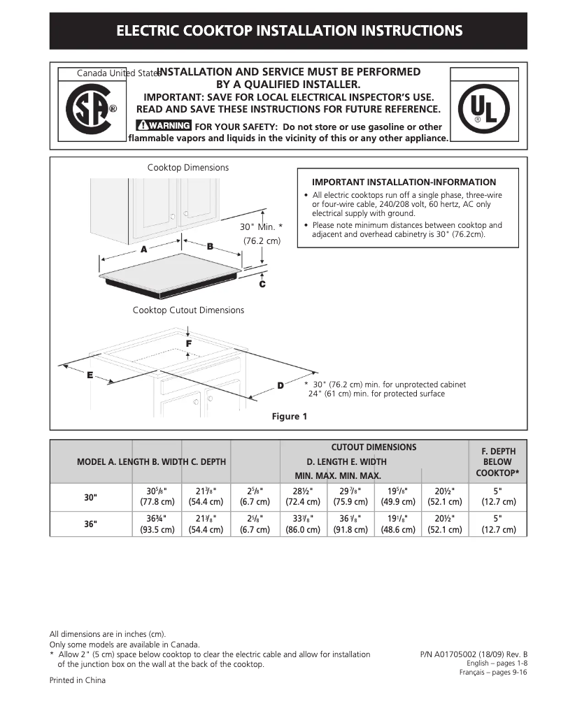 Image de la première page du manuel de l'appareil FFEC3625US