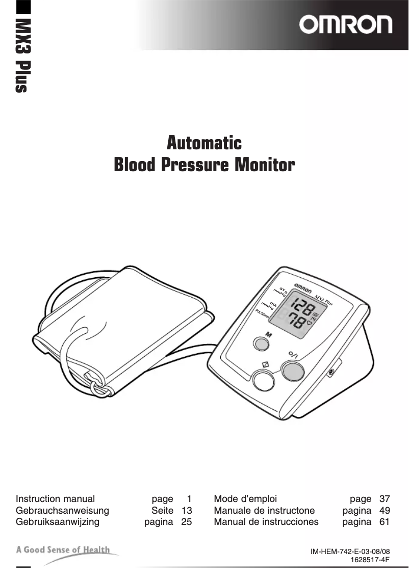 First page image of the manual for MX3 Plus