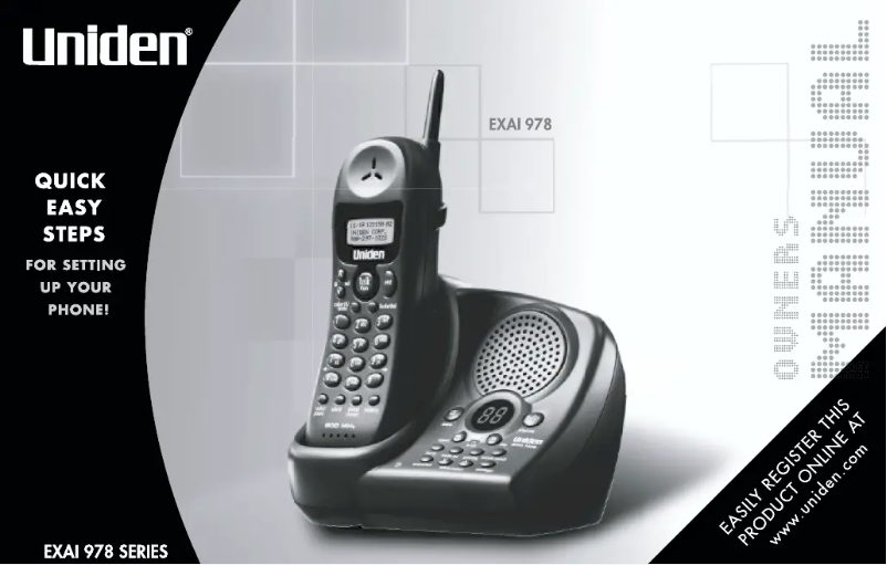 First page image of the manual for EXAI 978