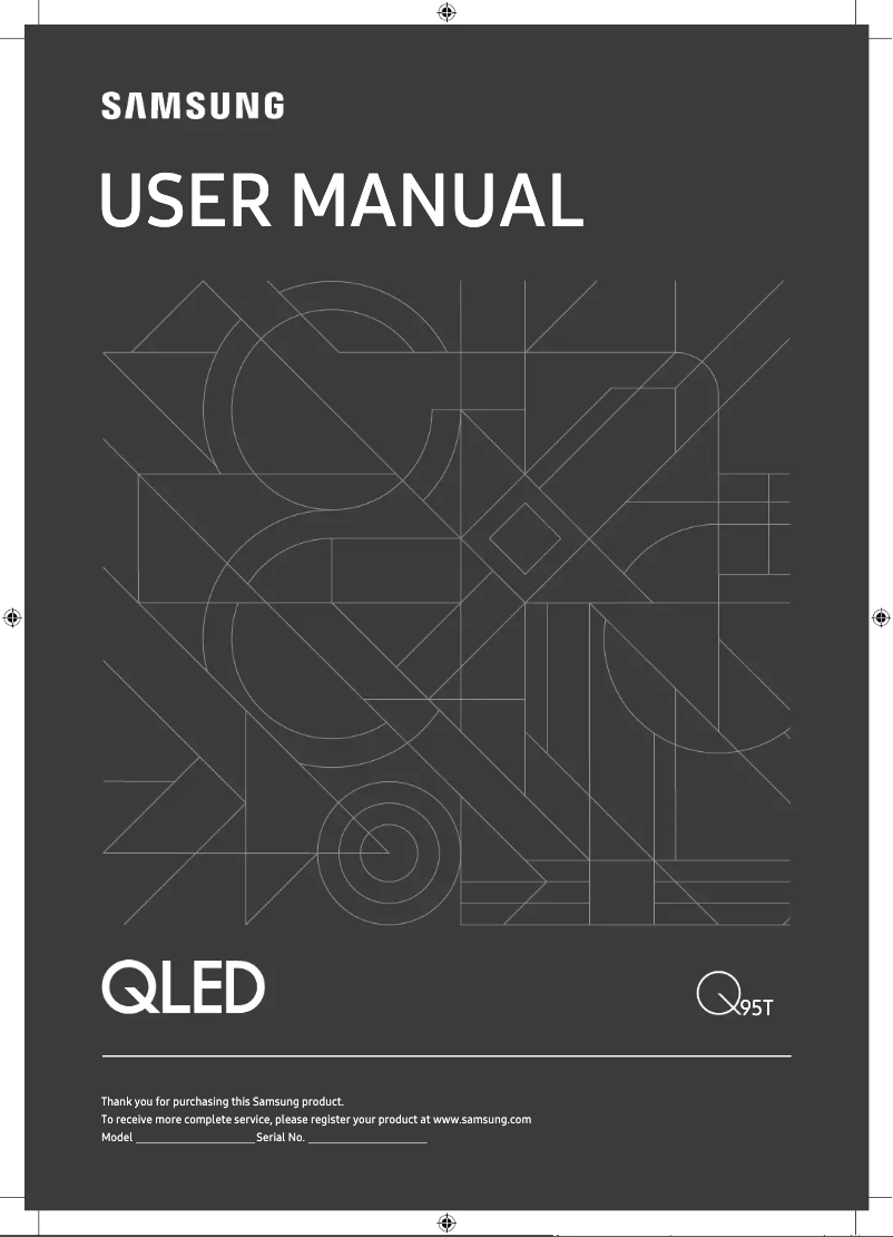 First page image of the manual for 65Q95TD