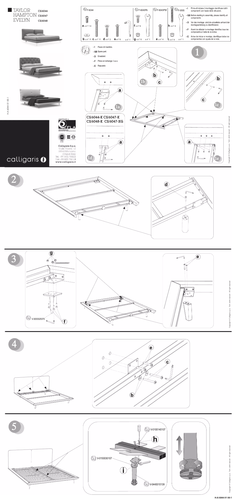 First page image of the manual for Hampton