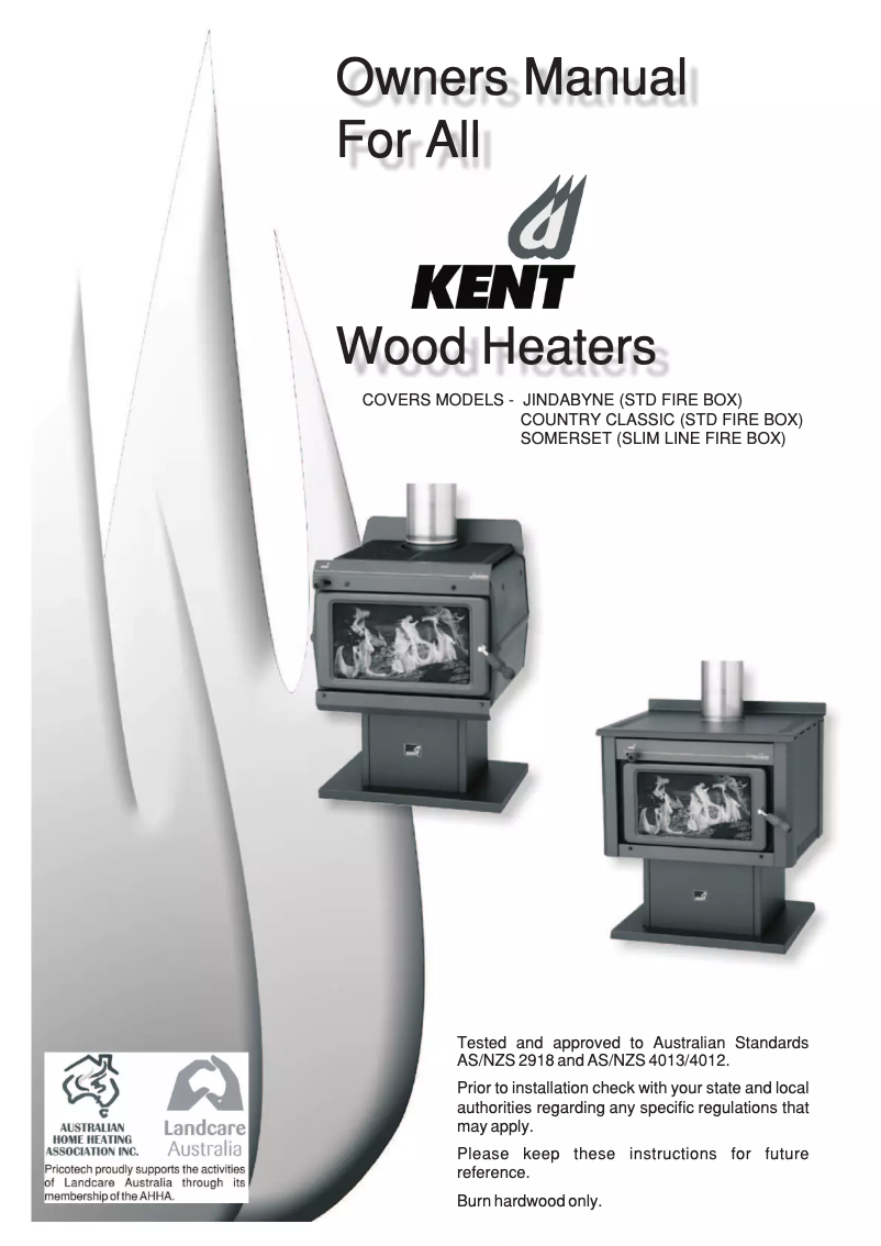 First page image of the manual for Jindabyne