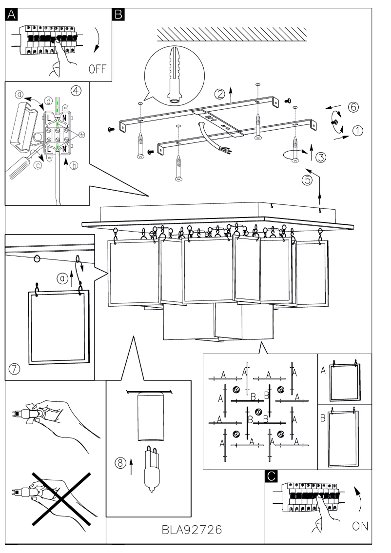 Page 1 of the manual User Manual Eglo Tressi
