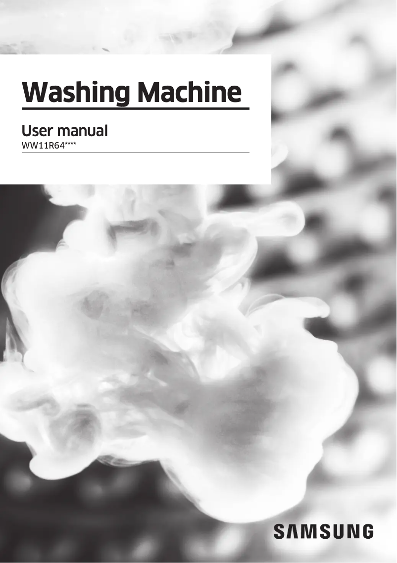 Page 1 of the manual User Manual Samsung WW11R64FU0M