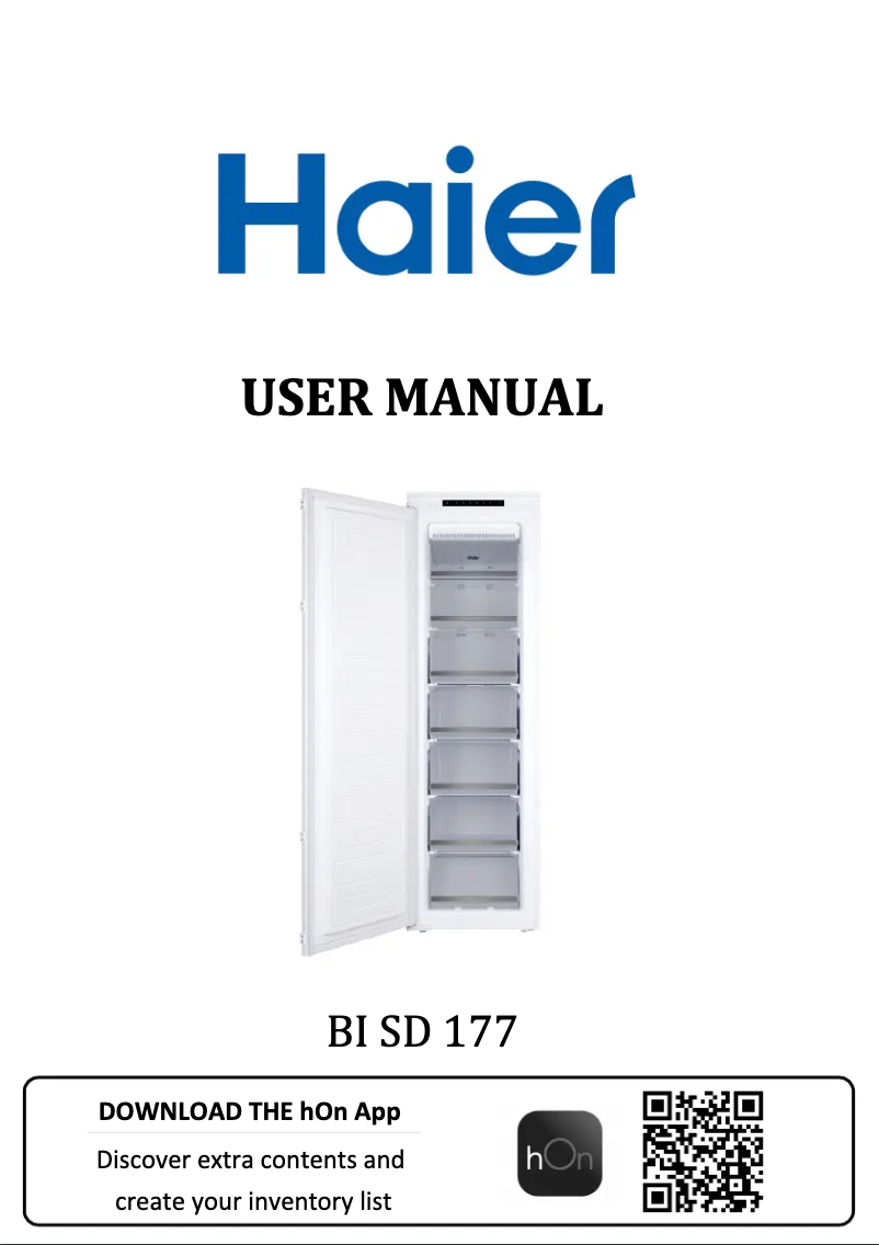 Page 1 of the manual Instruction Manual Haier HATO 174 DE