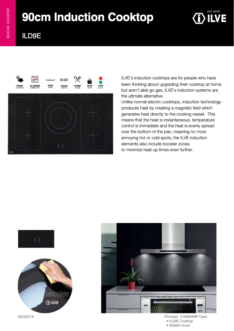 First page image of the manual for ILD9E