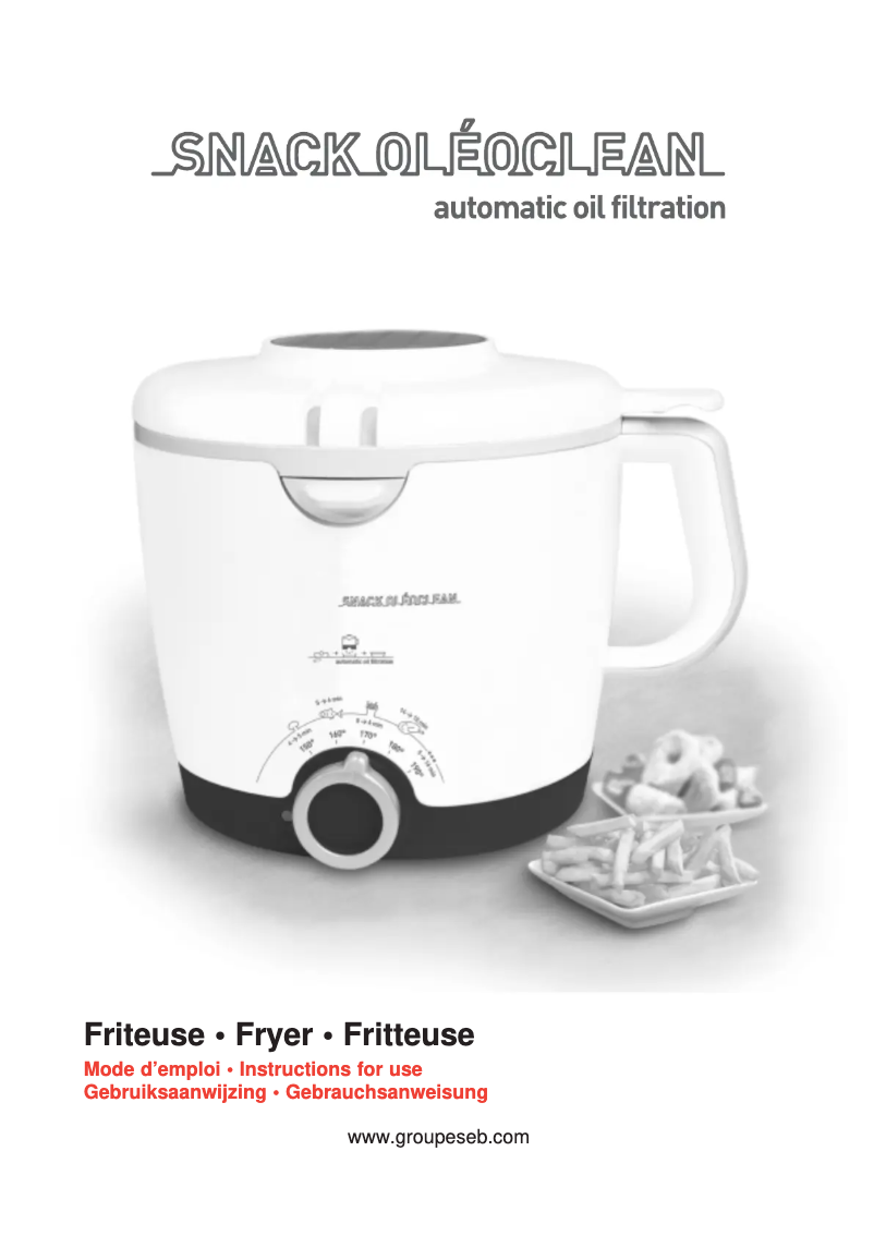 Page 1 of the manual User Manual Tefal FA7000 Snack Oleoclean