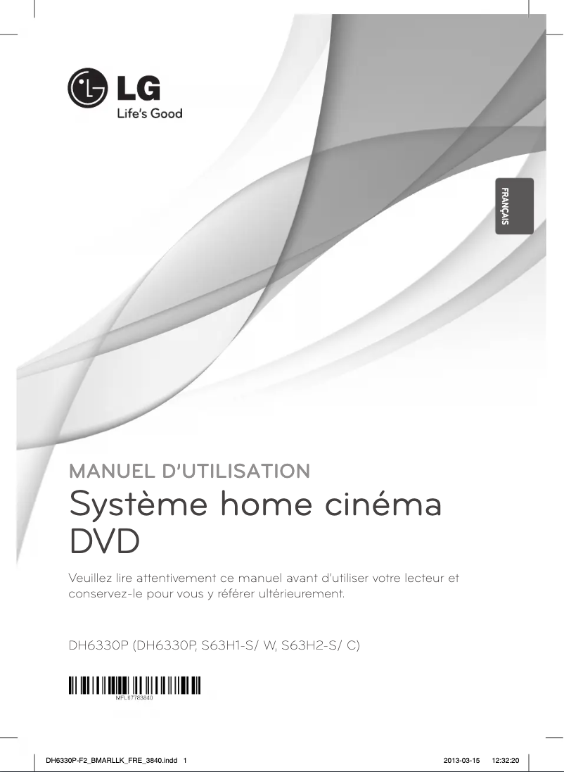 First page image of the manual for DH6330P