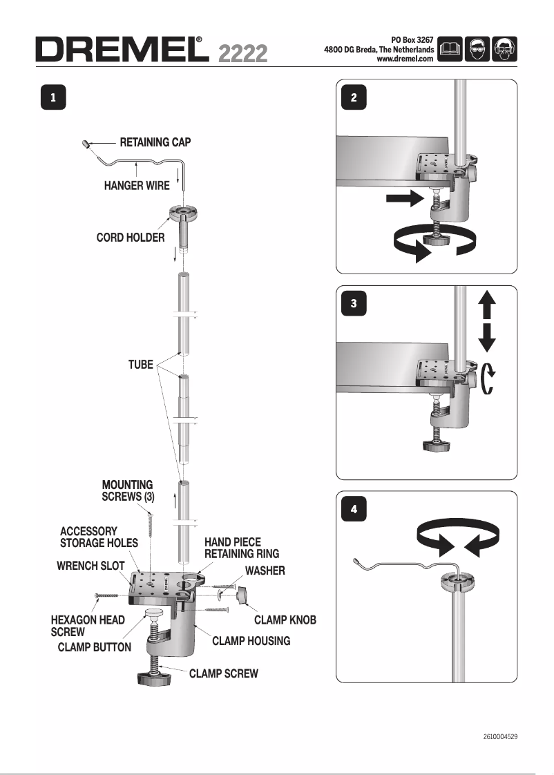 Page 1 of the manual User Manual Dremel 2222