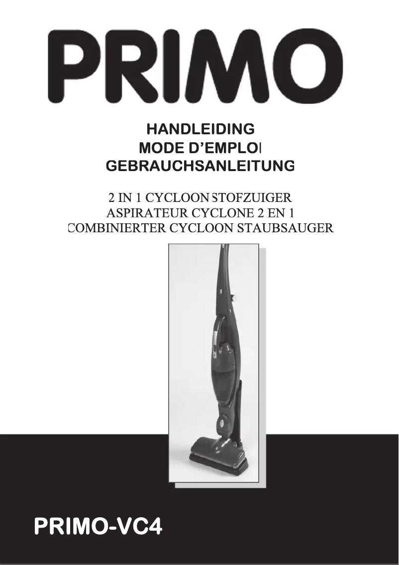 Page 1 of the manual User Manual Primo VC4